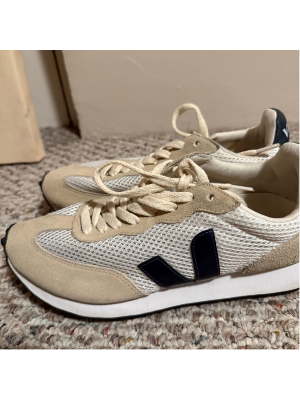 VEJA Rio Branco Sneakers in Lunar Nautico Navy White Crème- Size 41 Women’s 10 - Picture 5 of 9